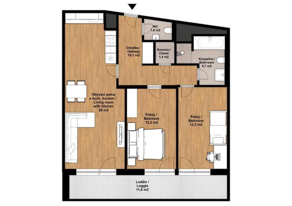 Luxury Apartment In Prague And Free Parking Ngoại thất bức ảnh